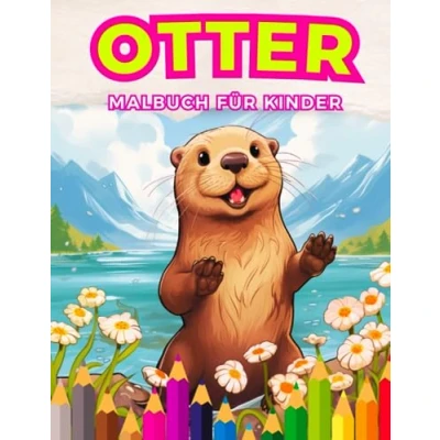 Abbildung von Otter: Malbuch für Kinder: Tauche ein in eine Welt aquatischer Abenteuer und Kreativität Kinder im Alter von 3 bis 12 Jahren