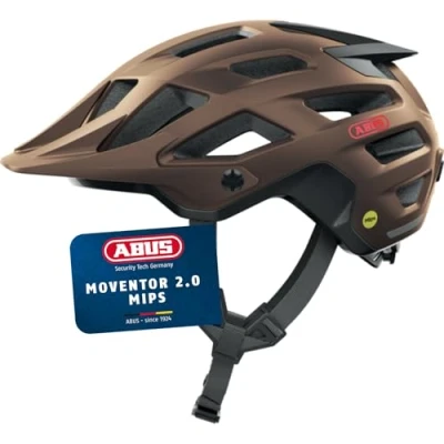 Abbildung von ABUS MTB Helm Moventor 2.0 MIPS Fahrradhelm mit Aufprallschutz für den Geländeeinsatz All Mountain Helm, Unisex Kupfer Matt, S