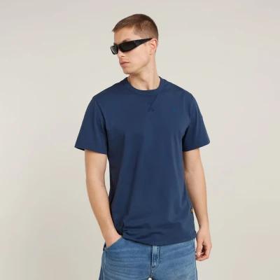 Abbildung von G STAR Nifous Tshirt basic, Herren, Größe: Large, Dk sea blue