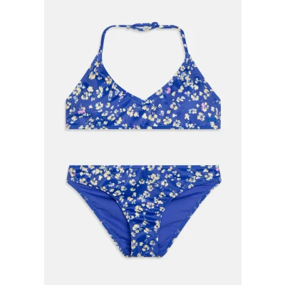 Abbildung von Roxy Shadow Floral Brasic Bikini für Kinder, Größe: 128, Blue