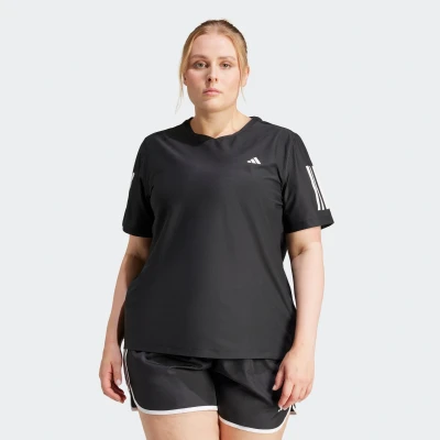 Abbildung von adidas Performance OWN THE RUN PLUS SIZE Sport Tshirt, Damen, Größe: 58 60, Black