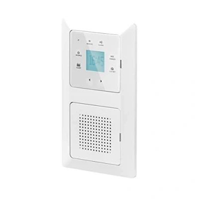 Abbildung von UNITEC Unterputz Radio mit Touchfunktion und Bluetooth, weiß, senkrecht waagerecht montierbar