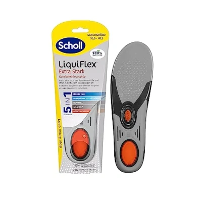 Abbildung von Scholl Einlegesohlen LiquiFlex Extra Support, Komforteinlegesohlen Mehr Polsterung durch Memory Foam
