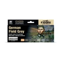 Abbildung von Vallejo 070181 Farbset, Deutsches Uniform Grau, WWII, 8x17 ml