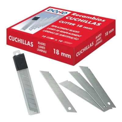 Abbildung von MTL 79276 Packung mit 100 Klingen für Cutter, 18 mm, 10 Hüllen