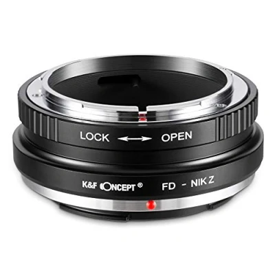Abbildung von K&amp;F Concept FD NIK Z Bajonettadapter Objektiv Ring für Canon auf Nikon 7 und 6 Spiegellose Vollformatkamera