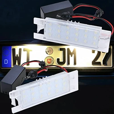 Abbildung von LED Kennzeichenbeleuchtung warmweiß von Recambo passend für OPEL Adam Ampera Astra H + J K