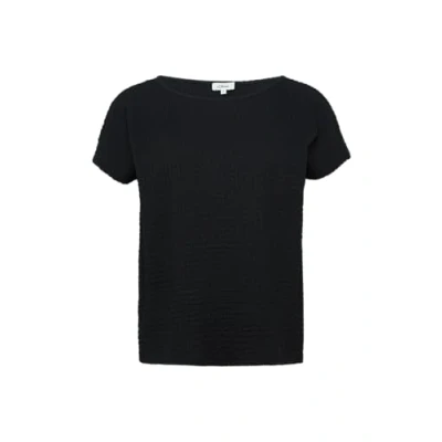 Abbildung von Relaxed Fit Shirt in Struktur Optik schwarz 38