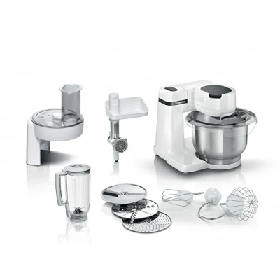 Abbildung von Bosch Serie 2 MUMS2EW30, 3,8 l, Weiß, 1,1 m, Edelstahl, 700 W, 220 240 V