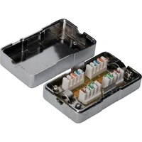 Abbildung von DIGITUS DN 93903 LSA Verbindungsmodul Cat 6 1 Stück Geschirmt Cat6 Schneidklemme AWG 22 bis 26 Für Ethernetkabel, Netzwerkkabel, Verlegekabel, Installationskabel Silber
