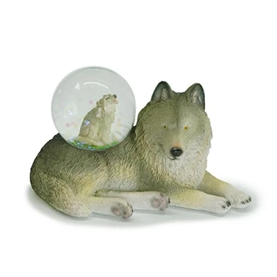 Abbildung von Glitzerkugel Wolf Schneekugel Tier Tiere Wölfe Schneekugeln