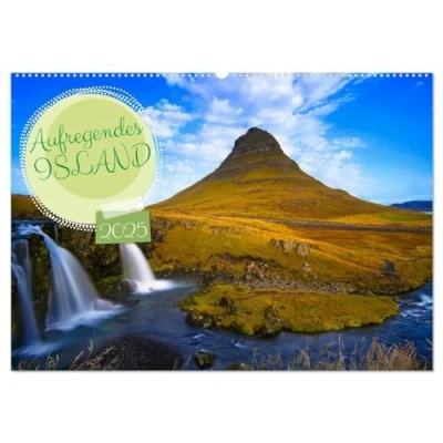 Abbildung von Aufregendes Island (Wandkalender 2025 DIN A2 quer), CALVENDO Monatskalender