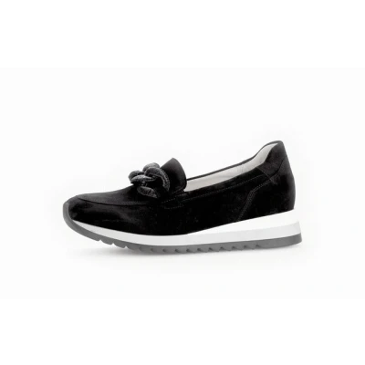 Abbildung von Gabor Slipper, Damen, Größe: 38, Schwarz Veloursleder