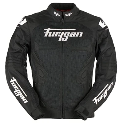 Abbildung von Furygan Herren Atom Vented Evo JACKEN UND MÄNTEL, Schwarz Weiß, XL EU