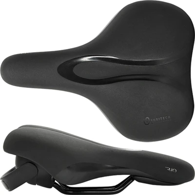 Abbildung von Fahrradsattel Selle Royal Rio Moderate Unitech Mit Griff Schwarz (Werkstattverpackung)