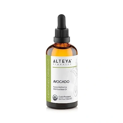 Abbildung von Alteya Bio Avocadoöl 100 ml 100% USDA zertifiziertes Reines Natürliches Kaltgepresstes Avocado Trägeröl Nährstoff und Feuchtigkeitsspendende Premium Hautpflege mit therapeutischer Qualität