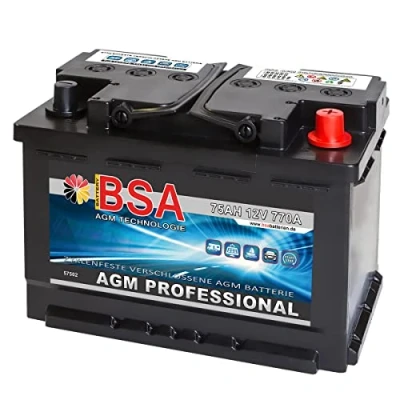 Abbildung von Versorgungsbatterie 75Ah 12V AGM Gel Solarbatterie Wohnmobil Mover Boot Batterie