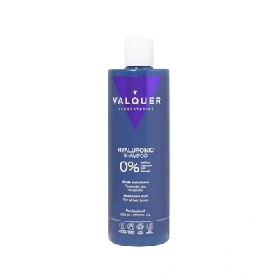 Abbildung von Valquer Hyaluronsäure Shampoo. Zusätzliche Feuchtigkeit und Vitalität. Für alle Haartypen. Null% 400 ml