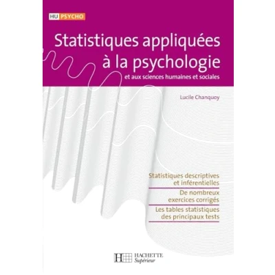 Abbildung von Statistiques appliquées à la psychologie et aux sciences humaines sociales