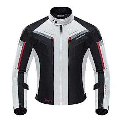 Abbildung von Zyxformis Motorradjacke Herren wasserdicht winddicht mit Protektoren Jacke für den Sommer Winter