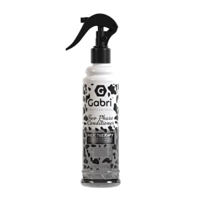 Abbildung von Gabri 2 Phase Conditioner Spray 400ml Leave in Pflege, Entwirren und Feuchtigkeit für Alle Haartypen (Milk Therapy, 400 ml (1er Pack))