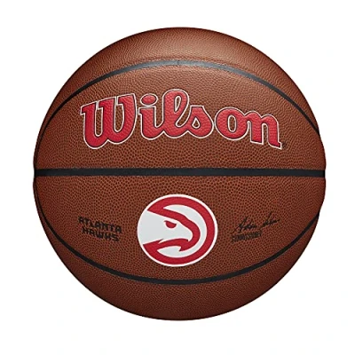 Abbildung von Wilson Basketball TEAM ALLIANCE, ATLANTA HAWKS, Indoor/Outdoor, Mischleder, Größe: 7