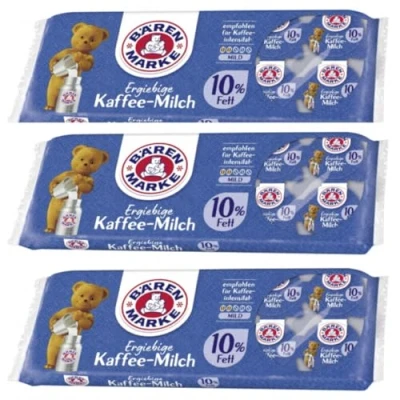 Abbildung von Bärenmarke Ergiebige Kaffee Milch 10% Fett Portionspackungen 10 x 7,50 Gramm 3 Packungen