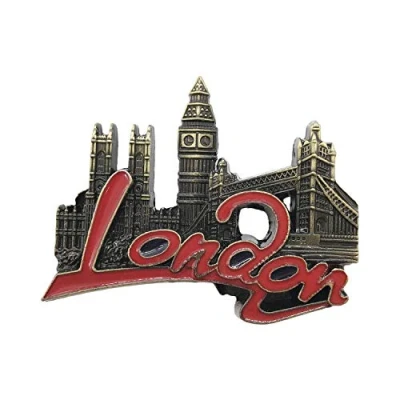 Abbildung von 3D Kühlschrankmagnet aus Metall, Motiv: London, UK Buchstaben, Reise Souvenirs, Kühlschrankmagnet, Heim und Küchendekoration, Magnetaufkleber Kollektion