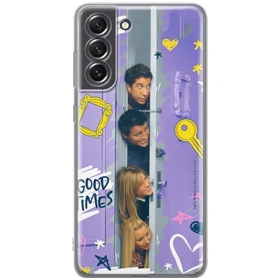 Abbildung von ERT GROUP Handyhülle für Samsung S21 FE Original und offiziell Lizenziertes Friends Muster 036 optimal an die Form des Handy angepasst, hülle aus TPU