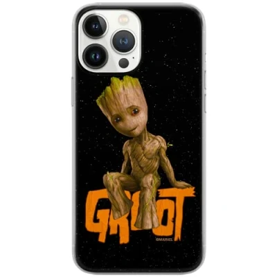 Abbildung von ERT GROUP Handyhülle für Apple iPhone 12 PRO MAX Original und offiziell Lizenziertes Marvel Muster Groot 005 optimal an die Form des Handy angepasst, hülle aus TPU