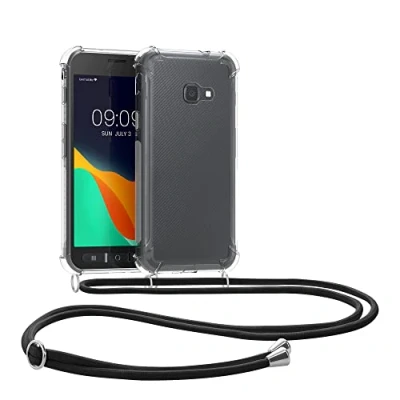 Abbildung von kwmobile Necklace Case kompatibel mit Samsung Galaxy Xcover 4 / 4S Hülle Silikon Cover Handykette Band Handyhülle Transparent