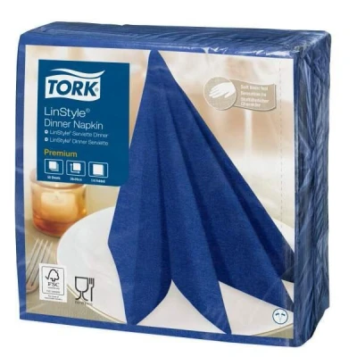 Abbildung von TORK Servietten 39,0 x cm 1 lagig mitternachtsblau