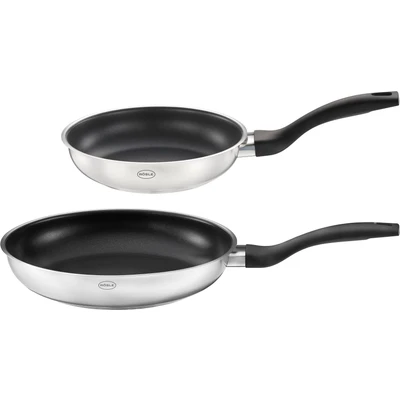 Abbildung von RÖSLE Pfannen Set &quot;BasicLine&quot;, Edelstahl 18/10, (Set, 2 tlg., Pfanne Ø 20 cm, 24 cm), 20/24 spülmaschinengeeignet, Induktion