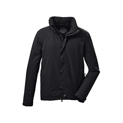 Abbildung von killtec Herren Funktionsjacke mit einrollbarer Kapuze, packbar KOS 26 MN JCKT, schwarz, XXL, 38288 000