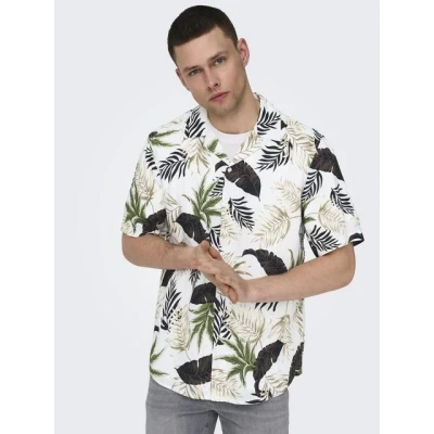 Abbildung von Only &amp; Sons Resort Hemd, Herren, Größe: Medium, Antique white
