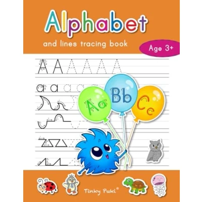 Abbildung von Alphabet and Lines Tracing Book Letter Workbook for Kids, Learn to Write, Handwriting Practice Preschool Tinky Puki (Tinky Series)