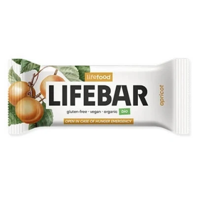 Abbildung von Roher glutenfreier Bio Aprikosenriegel, 40 g, Lifebar