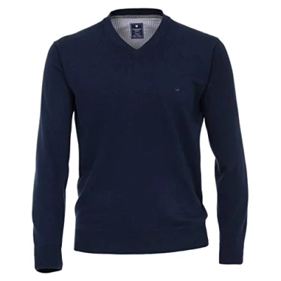 Abbildung von Redmond Bundle MIT Vausschnitt IN Verschied Strickpullover, Herren, Größe: 4XL, Blau