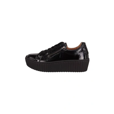 Abbildung von Gabor Damen Low Top Sneaker, Frauen Halbschuhe,Best Fitting,Plateausohle,straßenschuhe,Strassenschuhe,Sportschuhe,schwarz (Uni),40 EU / 6.5 UK