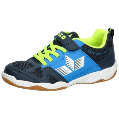 Abbildung von Lico Unisex Kinder Sport Vs Hallenturnschuhe, Marine/Blau/Lemon, 28 EU