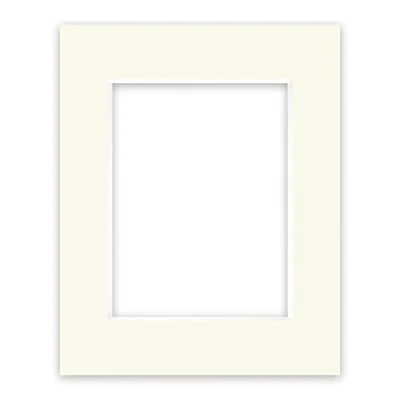Abbildung von nielsen Conservation Passepartout Karton 2,2 mm Außenformat 24x30 cm für Bildformat 15x20 Elfenbeinweiß (Creme weiß) Glatte Oberfläche