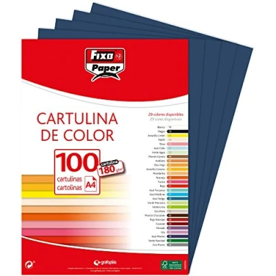 Abbildung von Fixo Paper 11110434 Karton A4, 100 Stück, Marineblau, 180 g