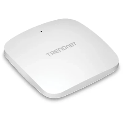 Abbildung von TRENDnet AX3000 Dual Band WiFi 6 PoE+ Access Point, TEW 923DAP, 1 LAN Port 2,5 GBASE T PoE+, OFDMA und MU MIMO Technologie, 2402Mbps (5Ghz), 573Mbps (2.4Ghz), WPA3 Ecryption, Weiß