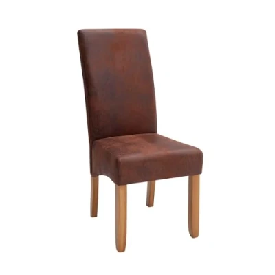 Abbildung von riess ambiente Polsterstuhl CASA vintage braun, Esszimmer · Microfaser Massivholz