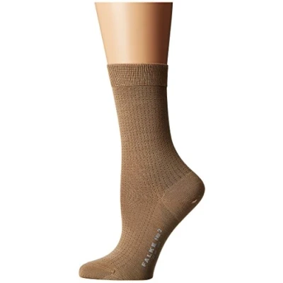 Abbildung von FALKE Damen No. 2 W SO Seide Gemustert 1 Paar Socken, Beige (Brownie Melange 4170), 41 42