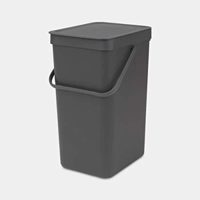 Abbildung von Sort &amp; Go Abfallbehälter 16 Liter Grau Brabantia