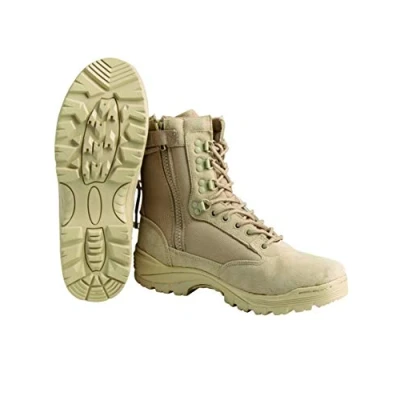 Abbildung von Tactical Boot mit YKK Zipper,45 EU,Khaki