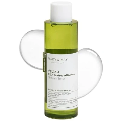 Abbildung von Mary &amp; May Gesichtswasser and Vegan Cica Tea Tree AHA PHA Blemish Toner