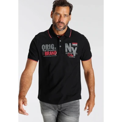 Abbildung von Mans World Poloshirt, mit Brustprint
