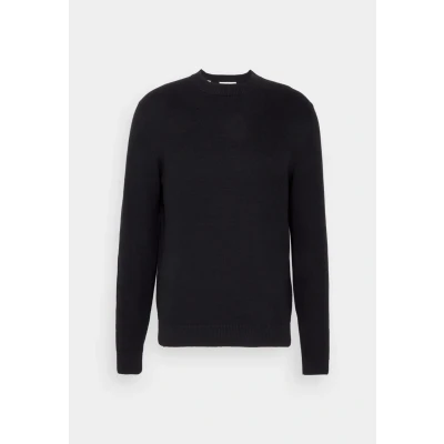 Abbildung von Selected Homme LS Structure CREW NECK NOOS Strickpullover, Herren, Größe: Medium, Black